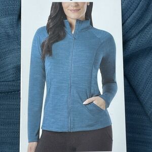 32 Degrees Women's L Activewear Sweatshirt Green H0423